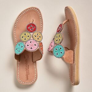 Laidback London Beaded pemba sandal
